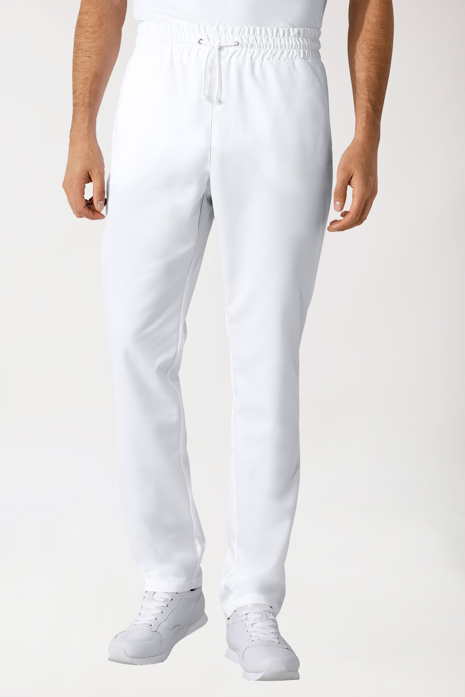 GREEN broek uniseks - elastische boord wit