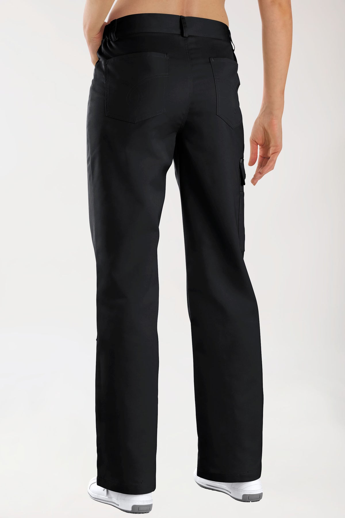 JUST STRONG broek unisex - deels elastische boord zwart, Voorzijde view 