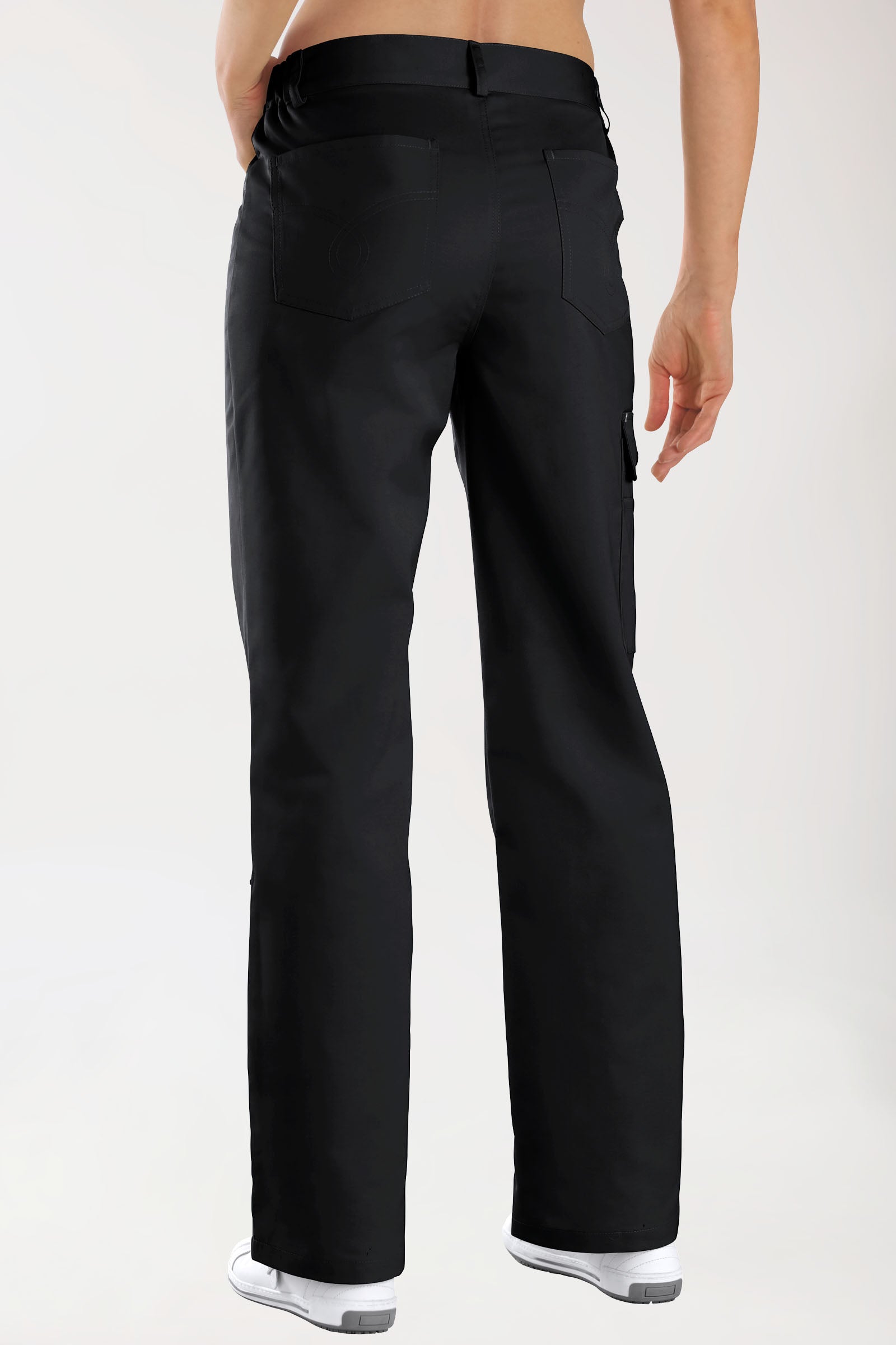 JUST STRONG broek unisex - deels elastische boord zwart, Voorzijde view 