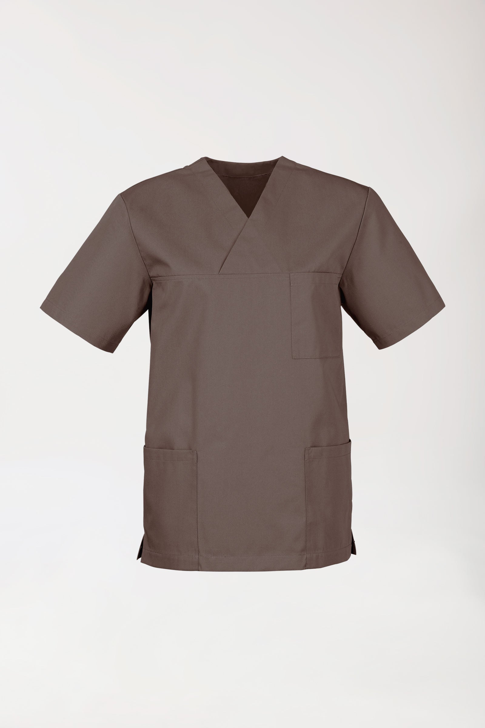 JUST STRONG oversteektuniek uniseks - V-hals deep taupe