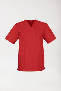 JUST STRONG oversteektuniek uniseks - V-hals rood